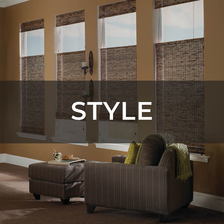 Custom blinds are available at the Moscow Building Supply home design center.